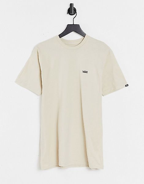 Vans – T-Shirt in Grau mit Logo auf der linken Brust günstig online kaufen