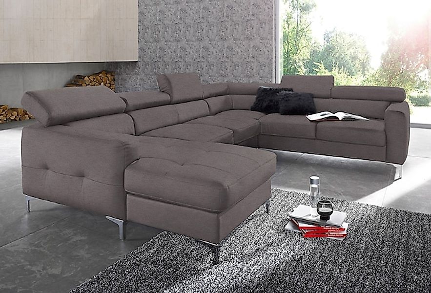 COTTA Polstergarnitur "Sammy U-Form", (Set, Tiefe der Recamiere 169 cm), Se günstig online kaufen