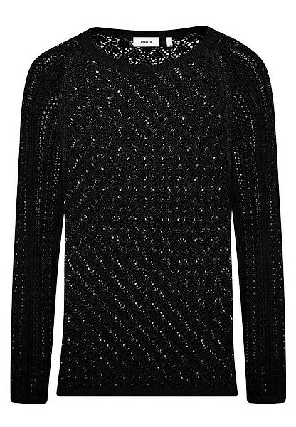 elanza Strickpullover Pull Ajour Square - 20/black (1-tlg) günstig online kaufen