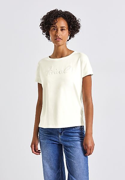STREET ONE Shirttop mit Wording-Stickerei günstig online kaufen