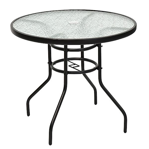 COSTWAY Bistrotisch, rund, mit Schirmloch & günstig online kaufen
