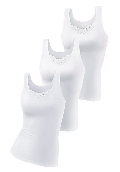 petite fleur Unterhemd (3er-Pack) aus reiner Baumwolle, Tanktop, Unterziehs günstig online kaufen
