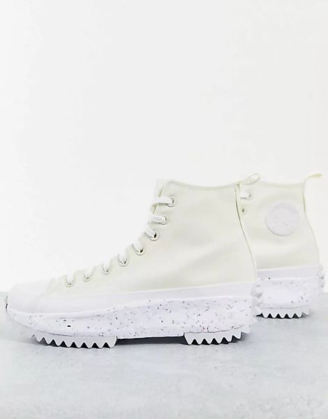Converse – Run Star Hike Hi Hybrid Texture – Knöchelhoher Sneaker in Cremew günstig online kaufen
