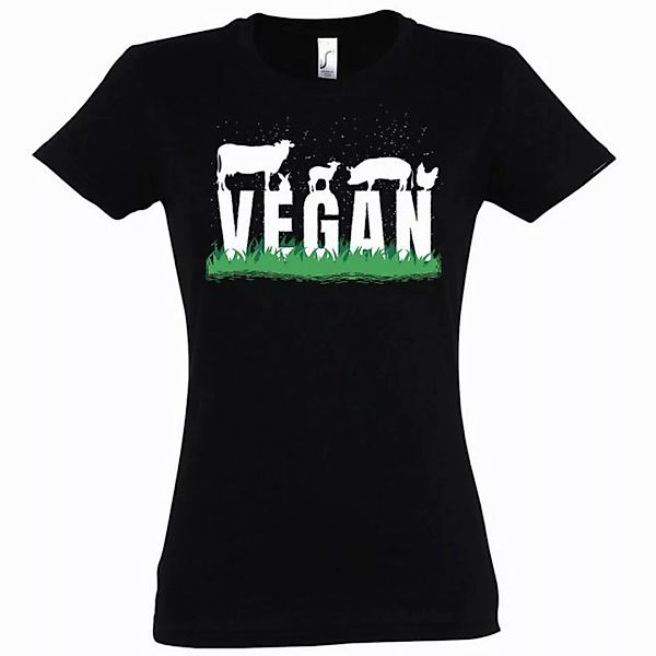 Youth Designz T-Shirt Vegan Damen Shirt mit trendigem Frontprint günstig online kaufen