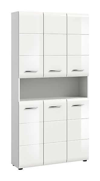 xonox.home Stauraumschrank weiß Nachbildung Melamin beschichtet günstig online kaufen