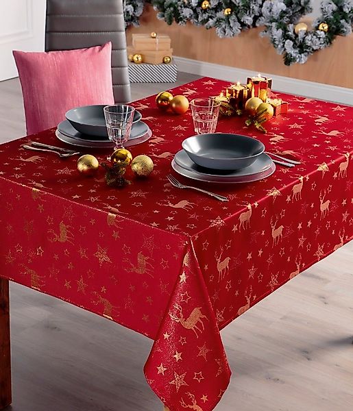 Peyer Syntex Tischdecke Weihnachten Mitteldecke Nordpol günstig online kaufen