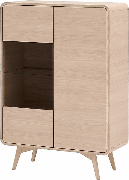 Home affaire Vitrine "Torsby, moderne Glasvitrine, Stauraumelement, Schrank günstig online kaufen