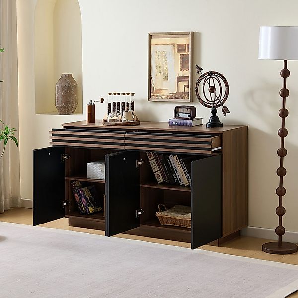 OKWISH Sideboard in brauner Holzoptik (Kommode, günstig online kaufen