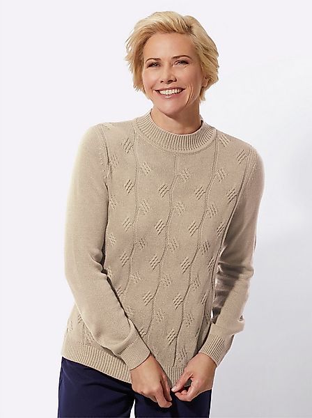 Witt Strickpullover Pullover Langarm Zopfmuster günstig online kaufen