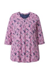 Ulla Popken T-Shirt Shirt Blüten A-Linie günstig online kaufen