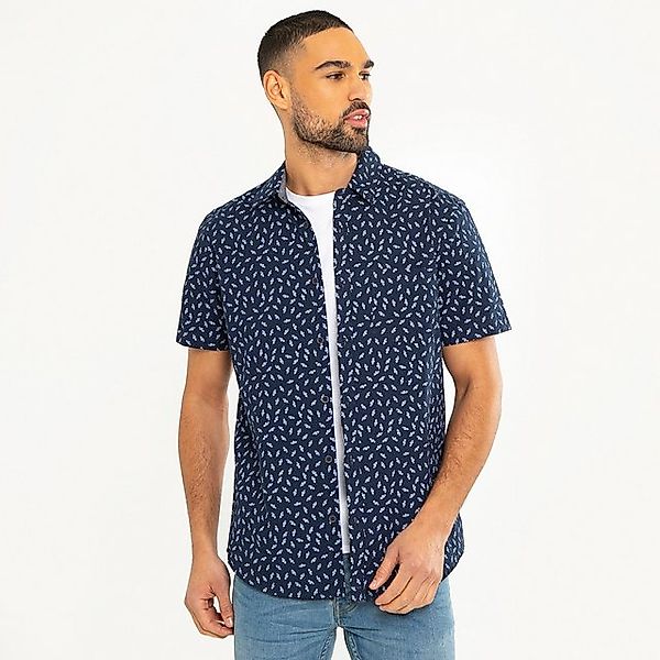 Threadbare Kurzarmhemd Michet mit sommerlichem Muster und kurzen Ärmeln günstig online kaufen