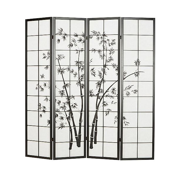 Homestyle4u Paravent Holz Raumteiler Bambus Shoji günstig online kaufen