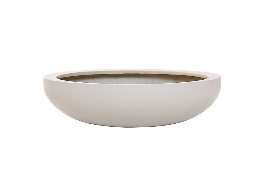 VIVANNO Pflanzschale Fiberglas PLANA Schale - Creme Matt (1 St), 54x14 cm günstig online kaufen