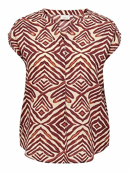 ONLY CARMAKOMA Kurzarmbluse "CARSHILLA SL SHIRT AOP VIS BS" günstig online kaufen