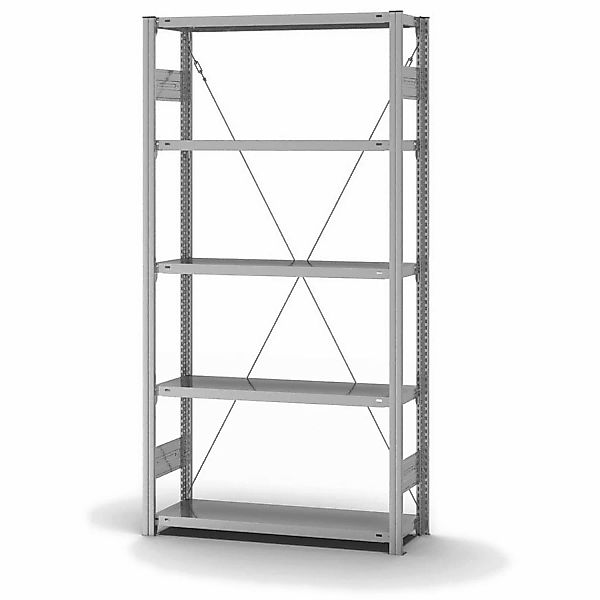 PROREGAL Edelstahlregal Stecksystem T-Profil HxBxT 200 x 100 x 30 cm 5 Eben günstig online kaufen