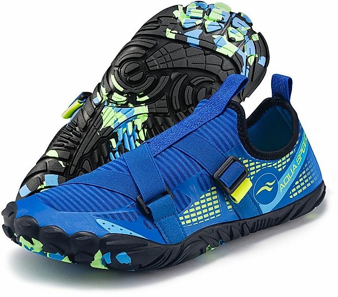 Aqua Speed Badeschuhe LACERTO Gr. 44 – Blau/Hellblau + Handtuch Wasserschuh günstig online kaufen
