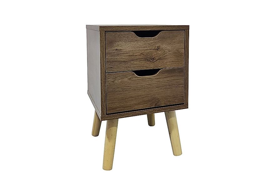 HTI-Living Nachttisch Nachttisch 2 Schubladen Thekla Eiche (Stück, 1-St., 1 günstig online kaufen