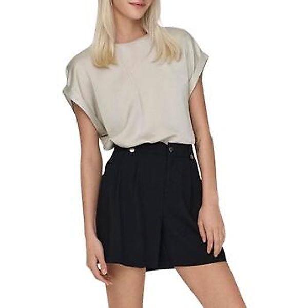 ONLY Kurzarmshirt "ONLLIEKE S/S SATIN MIX TOP WVN NOOS" regular fit, Web, P günstig online kaufen