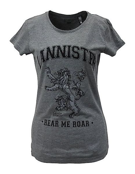 Gozoo T-Shirt (1-tlg) Game of Thrones Damen grau Baumwolle Freizeit TShirt günstig online kaufen