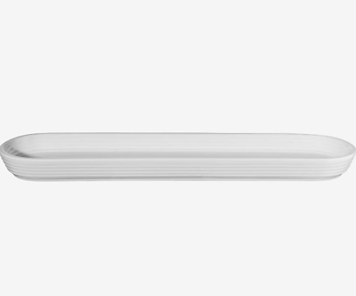 Baguette-Schale White – Kitchen Art Servierschale aus Steingut, 40,5 x 9,5 günstig online kaufen