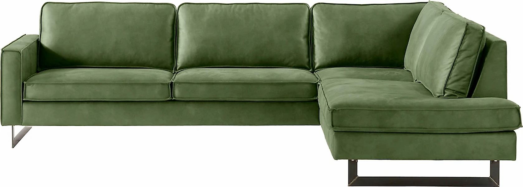 Places of Style Ecksofa "Pinto, 290 cm, Cord, Chenille, Lederoptik, Ottoman günstig online kaufen
