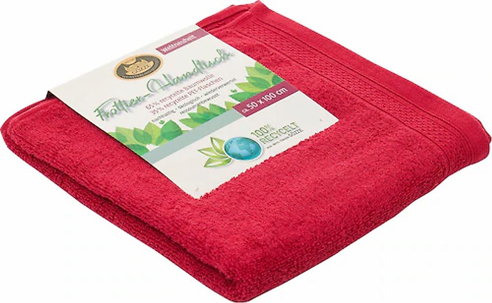 Gözze Handtücher »Uni Recycelt« im Set, Uni Farben, 100% recycelten Materia günstig online kaufen