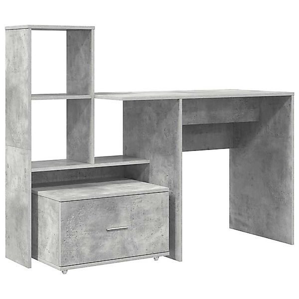 vidaXL Schreibtisch Betongrau 131,5 x 50 x 106,5 cm Holzwerkstoff 3337268 günstig online kaufen