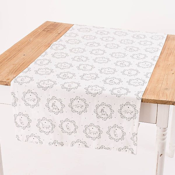 Clayre & Eef Tischläufer Tischläufer Baumwolle günstig online kaufen