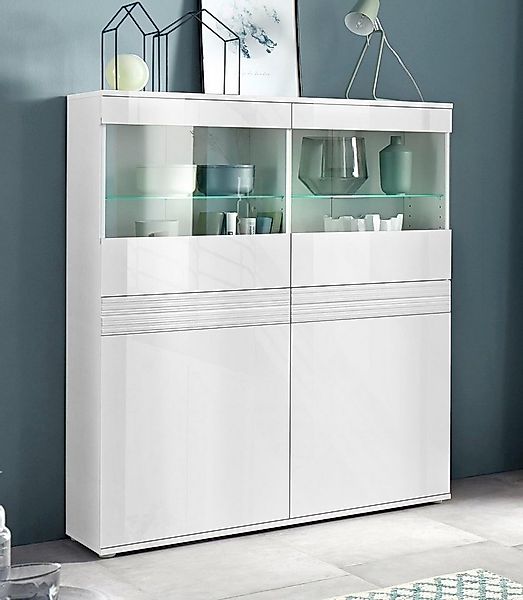 borchardt Möbel Vitrine "Florenz", Höhe 125 cm günstig online kaufen