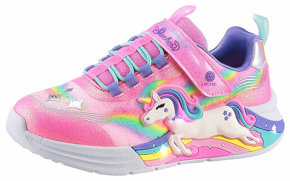Skechers Kids Sneaker "UNICORN CHASER", Glitzer,-Blinkschuh zum Schlupfen, günstig online kaufen