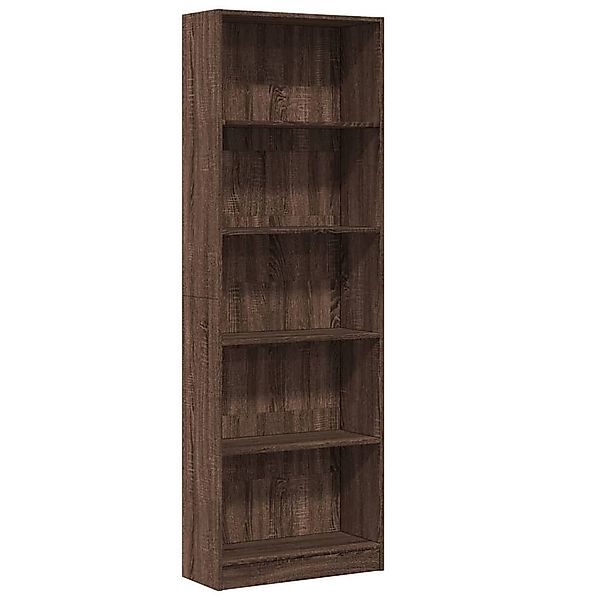 vidaXL Bücherregal Bücherregal Braun Eichen-Optik 60x24x176 günstig online kaufen