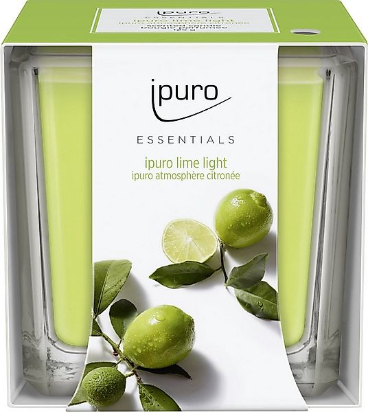 IPURO Duftkerze ipuro ESSENTIALS Duftkerze Lime Light 125 g günstig online kaufen