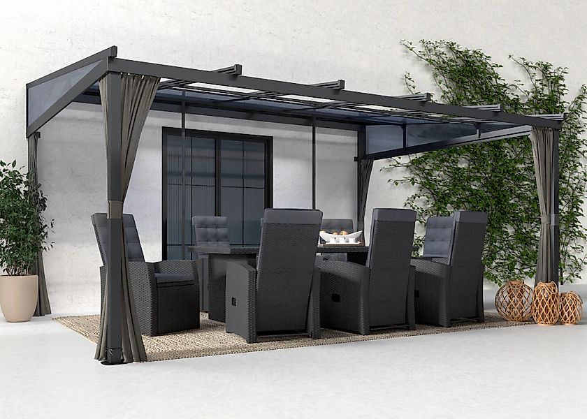 KONIFERA Anbaupavillon "Bilbao, Terrassenüberdachung" in Breite 360, 423 un günstig online kaufen