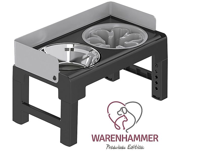 Warenhammer Futternapf Hundenapf höhenverstellbar erhöht 3 in 1 Napf-Set Pr günstig online kaufen