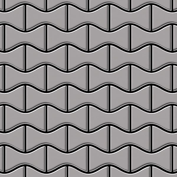 ALLOY Mosaik Fliese Massiv Metall Edelstahl Matt Grau 1,6mm Stark Kismet-s- günstig online kaufen