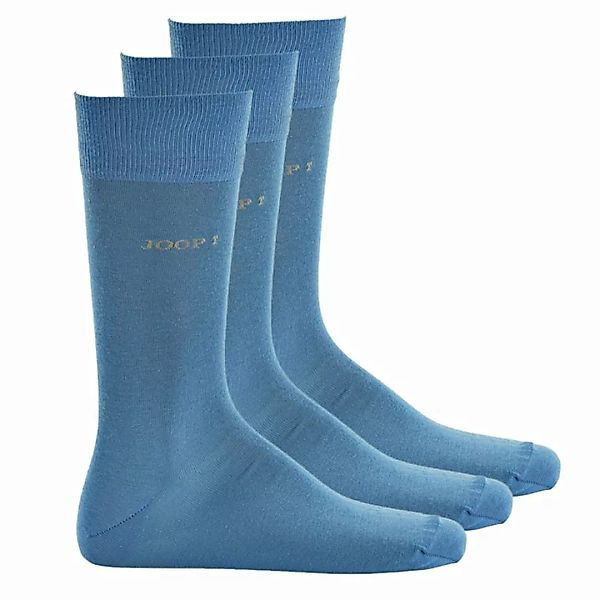 JOOP! Herren Socken, 3er Pack - Kurzsocken, Baumwolle, Unifarben Hellblau 4 günstig online kaufen