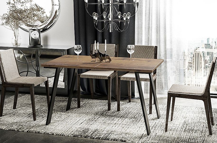 Endo-Moebel Esstisch Liwia 130-210 cm ausziehbar günstig online kaufen
