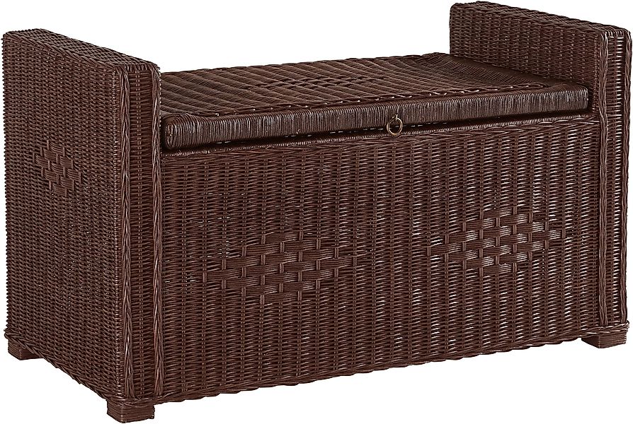 Home affaire Sitztruhe "Schönerempfang, TOPSELLER", (Rattan-Bank), Belastba günstig online kaufen