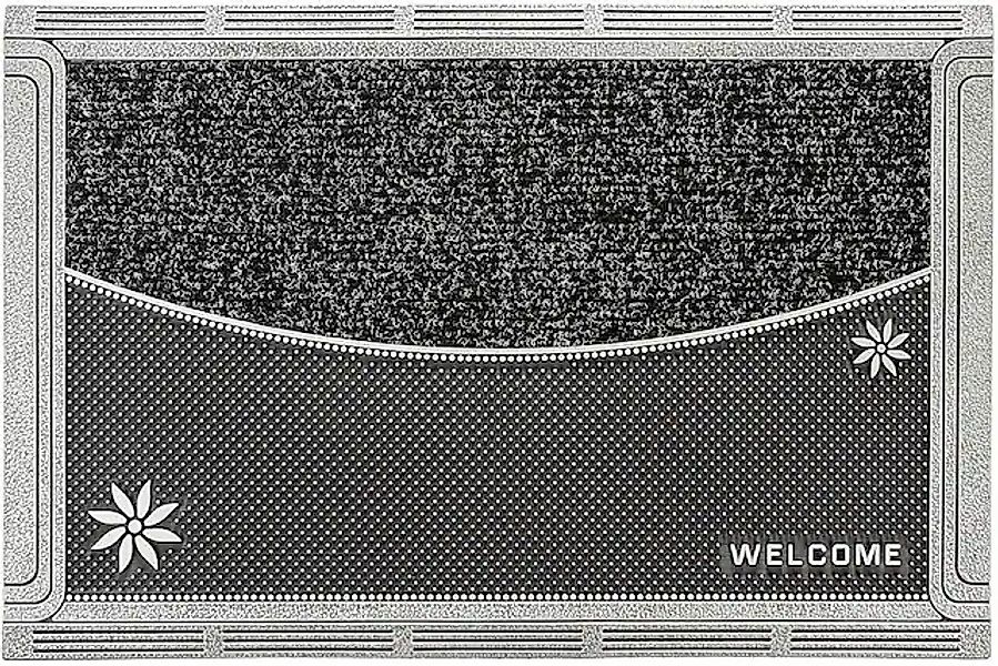 Home2Fashion Fußmatte »DualClean ST-XXL«, rechteckig, 10 mm Höhe, moderne S günstig online kaufen