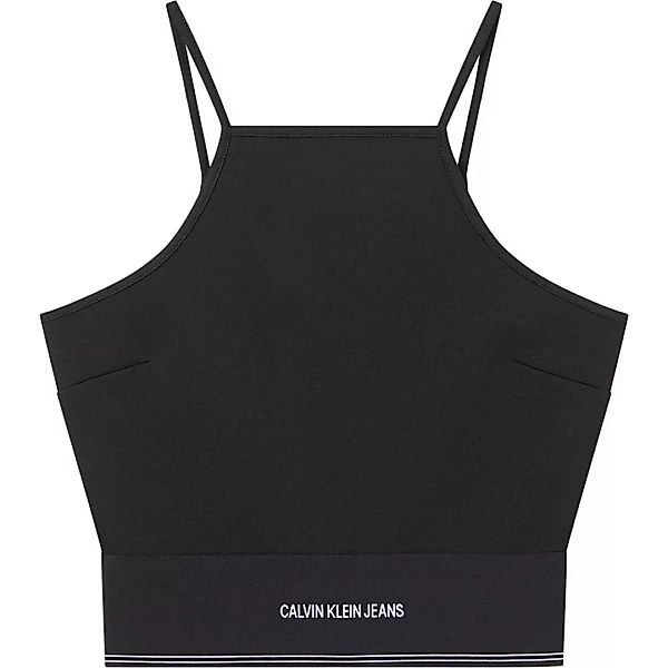 Calvin Klein Jeans Milano Square Neck Strappy Ärmelloses T-shirt L Ck Black günstig online kaufen