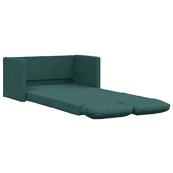 vidaXL Sofa Bodensofa mit Schlaffunktion Dunkelgrün 112x174x55 cm Stoff günstig online kaufen