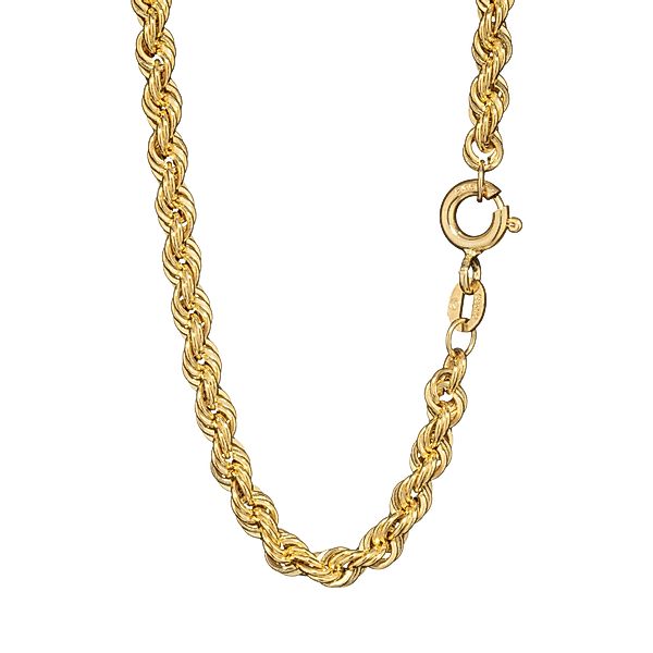 NKlaus Goldkette 45cm Zopfkette 585 Gelb günstig online kaufen