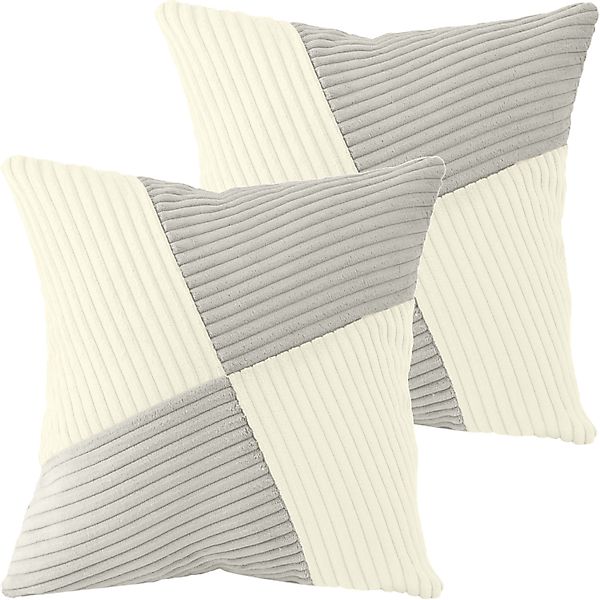 Amilian Kissenbezüge - 2er Set Kissenbezug - Zierkissenbezüge - Bezug für D günstig online kaufen