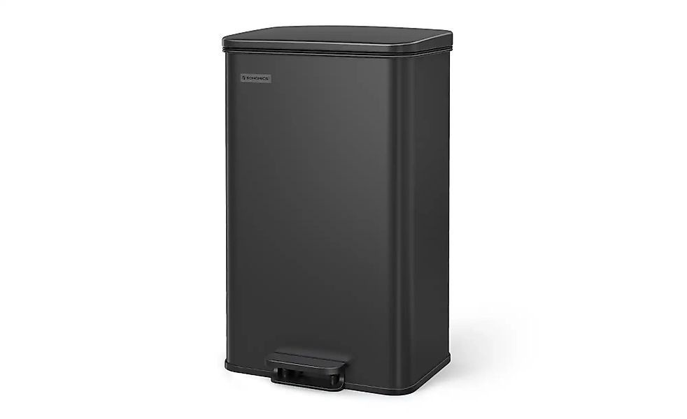 Mülleimer   ¦ schwarz ¦ Metall ¦ Maße (cm): B: 34,8 H: 55,7 Küchenzubehör & günstig online kaufen