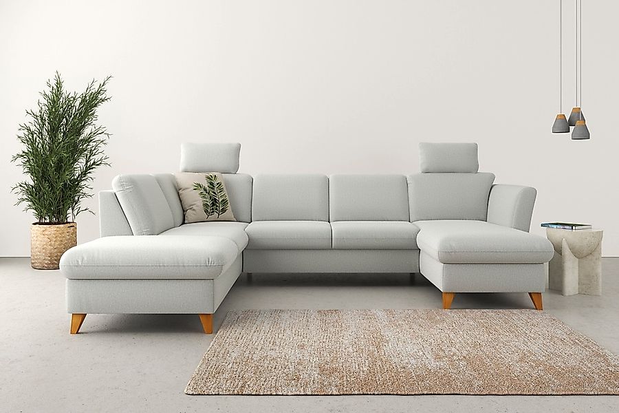 Home affaire Wohnlandschaft "Trelleborg U-Form" Federkern-Polsterung, wahlw günstig online kaufen