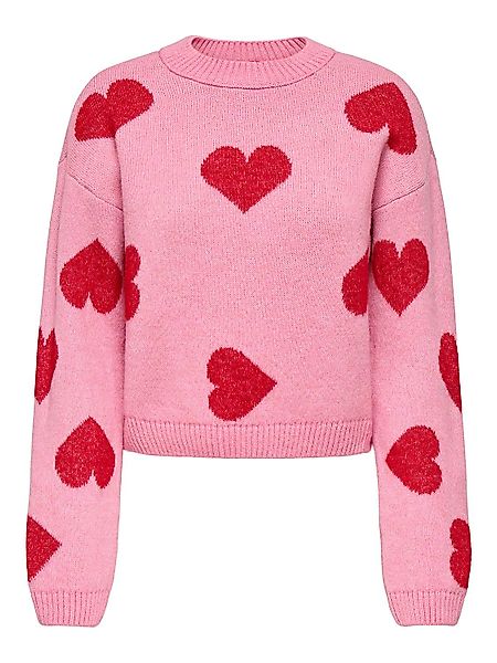 ONLY Rundhalspullover HAPPIE (1-tlg) günstig online kaufen