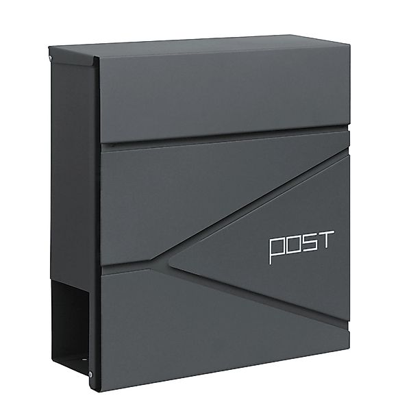 KARAT Briefkasten Armand Stahl Wandbriefkasten mit Zeitungsfach und C4-Einw günstig online kaufen