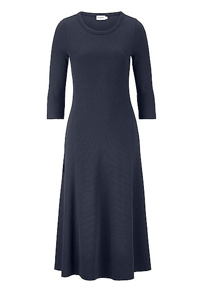 Hessnatur Jerseykleid Midi Slim aus Bio-Baumwolle (1-tlg) günstig online kaufen