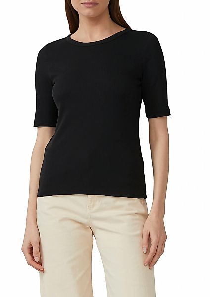 s.Oliver T-Shirt, gerippt und mit Stretch günstig online kaufen