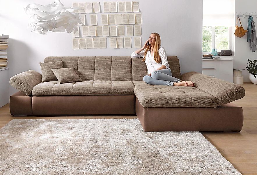 DOMO collection Ecksofa "Moric, L-Form, XXL-Sofa - Breite 300cm", wahlweise günstig online kaufen
